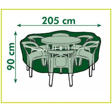 Nature Garden Furniture Cover for Round Tables - 205x205 cm | Hipo Mar