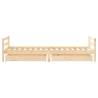 Kids Bed Frame with Drawers | Solid Pine Wood 90x200 cm