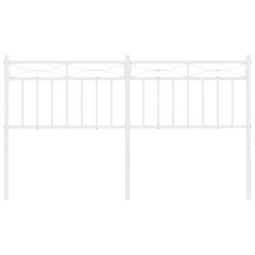 Stylish White Metal Headboard - 150 cm for Any Bedroom