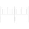 Stylish White Metal Headboard - 150 cm for Any Bedroom