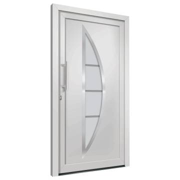 Stylish White Front Door 88x200 cm - Enhance Your Home's Security