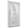 Stylish White Front Door 88x200 cm - Enhance Your Home's Security