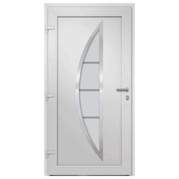 Stylish White Front Door 88x200 cm - Enhance Your Home's Security