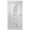 Stylish White Front Door 88x200 cm - Enhance Your Home's Security