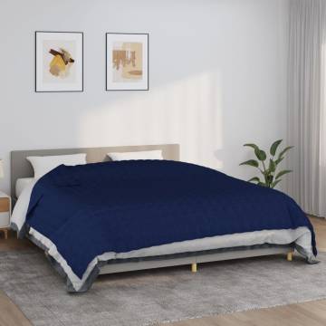 Weighted Blanket Blue 220x260 cm 15 kg - Ultimate Sleep Aid