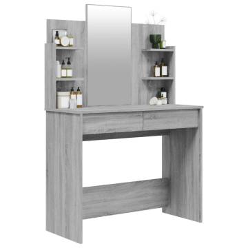 Dressing Table with Mirror Grey Sonoma | Stylish & Functional