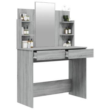 Dressing Table with Mirror Grey Sonoma | Stylish & Functional