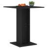 Stylish Black Bistro Table - 60x60x75 cm Engineered Wood