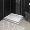 Rectangular ABS Shower Base Tray White 80x90 cm - Hipomarket