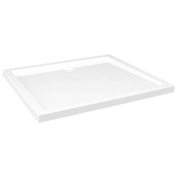 Rectangular ABS Shower Base Tray White 80x90 cm - Hipomarket