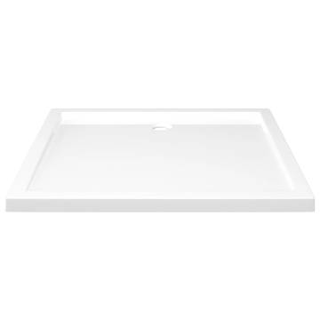 Rectangular ABS Shower Base Tray White 80x90 cm - Hipomarket