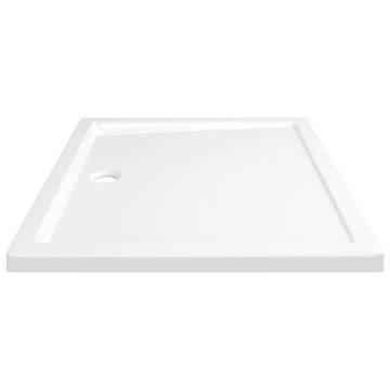 Rectangular ABS Shower Base Tray White 80x90 cm - Hipomarket