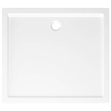 Rectangular ABS Shower Base Tray White 80x90 cm - Hipomarket