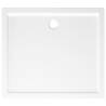 Rectangular ABS Shower Base Tray White 80x90 cm - Hipomarket