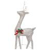 Christmas Reindeers - 6 Pcs Gold Warm White Mesh Decor