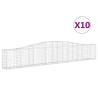 Arched Gabion Baskets - Decorative Garden Barriers (10 pcs)