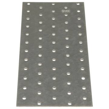 Perforated Plates - 20 pcs Galvanised Steel 240x100 mm