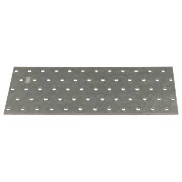 Perforated Plates - 20 pcs Galvanised Steel 240x100 mm