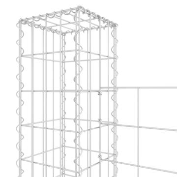 U-shape Gabion Basket with Posts - Durable & Stylish Design