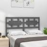 Bed Headboard Grey 155.5x4x100 cm Solid Wood Pine Colour grey Size 155.5 x 100 cm Quantity in Package 1 