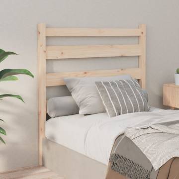 Stylish Solid Wood Pine Bed Headboard - 106x4x100 cm