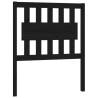 Stylish Black Bed Headboard - Solid Pine Wood - 80.5x4x100 cm