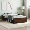 Bed Frame Brown Oak 100x200 cm Colour brown oak Size 100 x 200 cm 