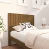 Bed Headboard Honey Brown 105.5x4x100 cm Solid Wood Pine Colour honey brown Size 105.5 x 100 cm Quantity in Package 1 