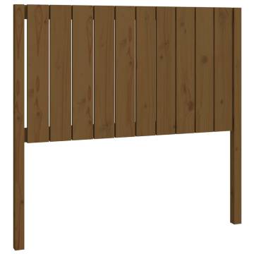 Honey Brown Solid Wood Bed Headboard - 105.5x4x100 cm