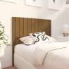 Honey Brown Solid Wood Bed Headboard - 105.5x4x100 cm