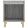 Stylish Grey Sonoma Bedside Cabinet - 40x35x50 cm