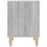 Stylish Grey Sonoma Bedside Cabinet - 40x35x50 cm