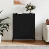 Sideboard Black 69.5x34x90 cm Engineered Wood Colour black Quantity in Package 1 