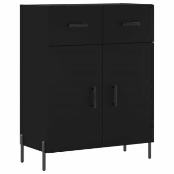 Modern Black Sideboard 69.5x34x90 cm - Stylish Storage Solution