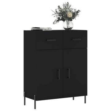 Modern Black Sideboard 69.5x34x90 cm - Stylish Storage Solution