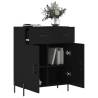 Modern Black Sideboard 69.5x34x90 cm - Stylish Storage Solution