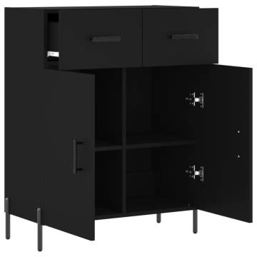 Modern Black Sideboard 69.5x34x90 cm - Stylish Storage Solution