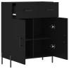 Modern Black Sideboard 69.5x34x90 cm - Stylish Storage Solution