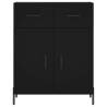 Modern Black Sideboard 69.5x34x90 cm - Stylish Storage Solution