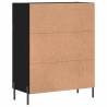 Modern Black Sideboard 69.5x34x90 cm - Stylish Storage Solution