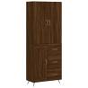 Stylish Highboard Brown Oak - Engineered Wood Storage Solution