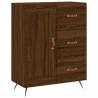 Stylish Highboard Brown Oak - Engineered Wood Storage Solution