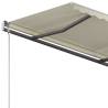 Manual Retractable Awning 3.5x2.5m Cream - Hipomarket