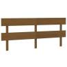 Stylish Honey Brown Bed Headboard - Solid Pine Wood