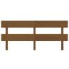 Stylish Honey Brown Bed Headboard - Solid Pine Wood