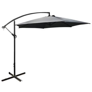 HI Hanging Parasol 3m Anthracite - Durable & Stylish Outdoor Shade