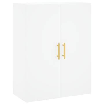 Stylish Highboard White 69.5x34x180 cm | Hipomarket UK