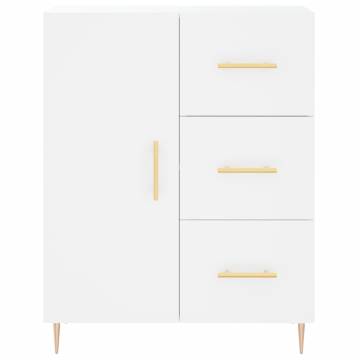 Stylish Highboard White 69.5x34x180 cm | Hipomarket UK