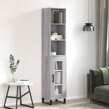 Highboard Grey Sonoma - Elegant Storage Solution | HipoMarket