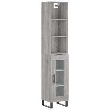 Highboard Grey Sonoma - Elegant Storage Solution | HipoMarket